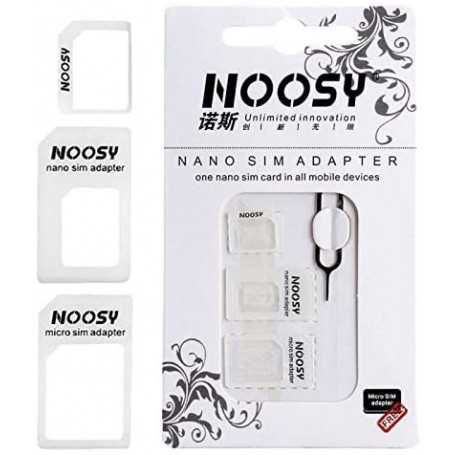 Noosy Adaptador 3 en 1 y Micro SIM para iPhone