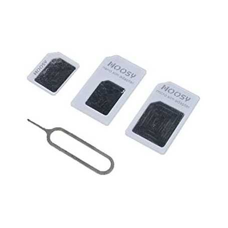 Noosy Adaptador 3 en 1 y Micro SIM para iPhone